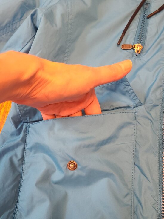 BONFIRE Bomber / Rain Jacket waterproof lined hooded Bright Blue Size Small - Picture 10 of 11